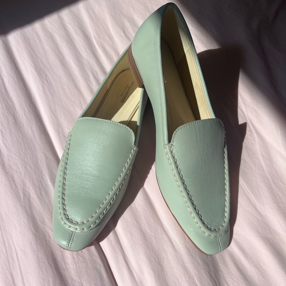 Vagabond baby blue loafers size 39
